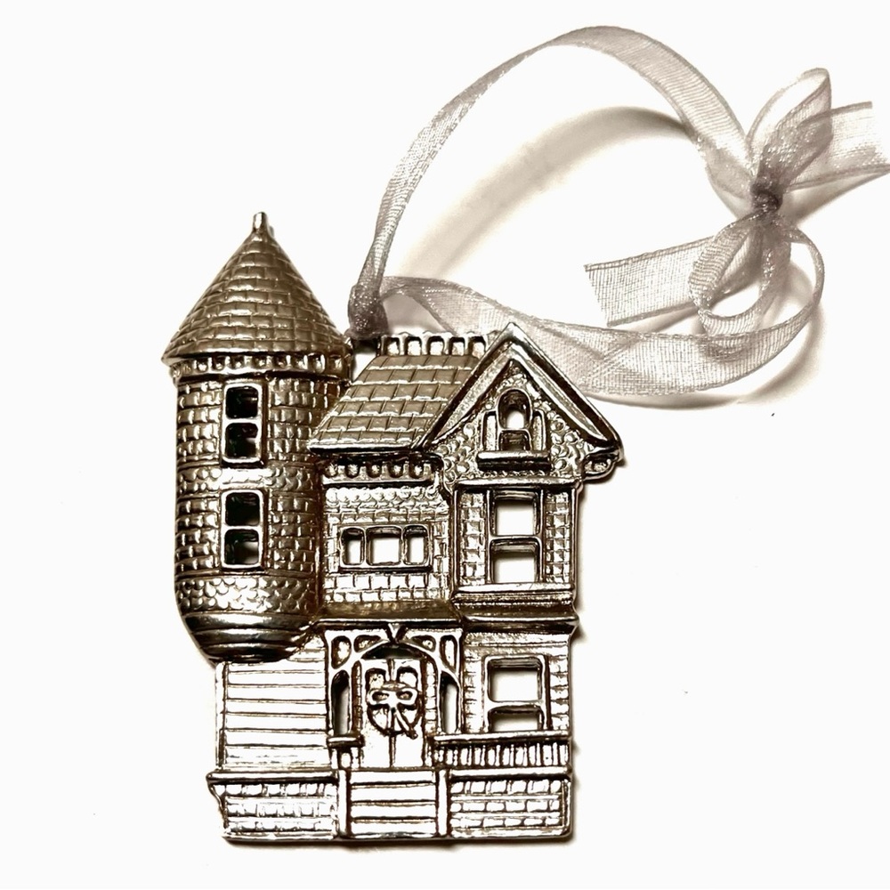 Vintage Kirk Stieff Pewter Victorian Home Ornament